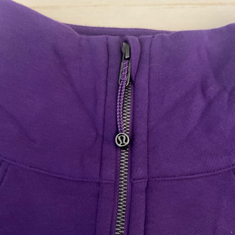 lululemon athletica LSU Purple Half-Zip Cropped Pullover - Picture 6 of 7